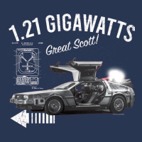 Back To The Future 1.21 Gigawatts Delorean Car (© Ucs Llc And Amblin) Men Denim Jacket | Artistshot