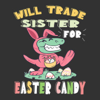 Will Trade Sister For Easter Candy Dinosaur T Rex Bunny Ears Baby Bodysuit | Artistshot