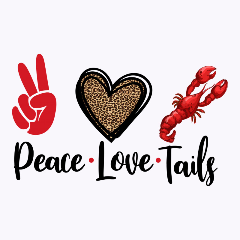 Peace Love Tails For Light Tank Top | Artistshot