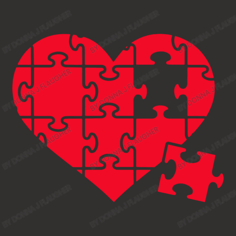 Jigsaw Puzzle Heart Champion Hoodie | Artistshot