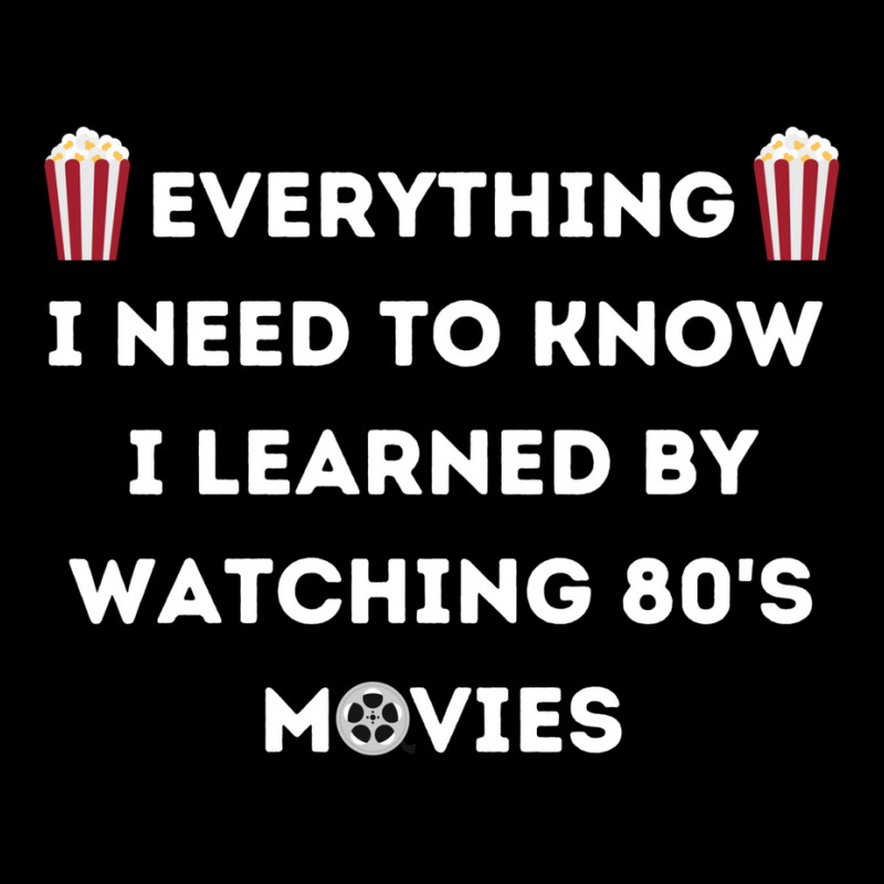 Everything I Need To Know I Learned By Watching 80s Active V-Neck Tee by botitefinos | Artistshot