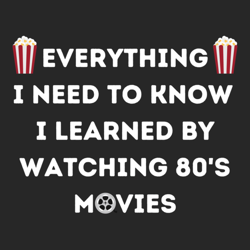 Everything I Need To Know I Learned By Watching 80s Active Men's T-shirt Pajama Set by botitefinos | Artistshot