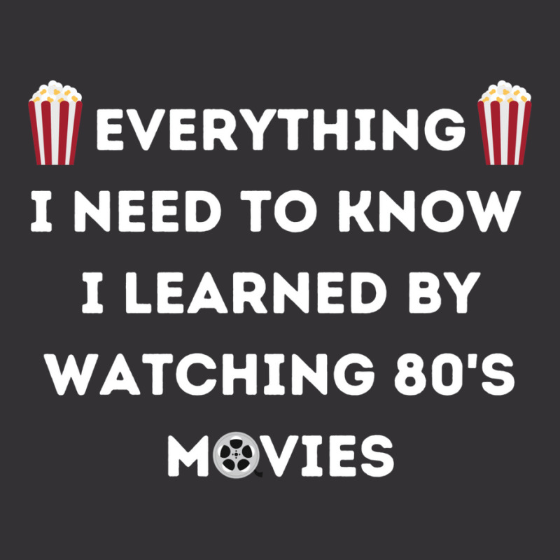 Everything I Need To Know I Learned By Watching 80s Active Vintage Hoodie And Short Set by botitefinos | Artistshot