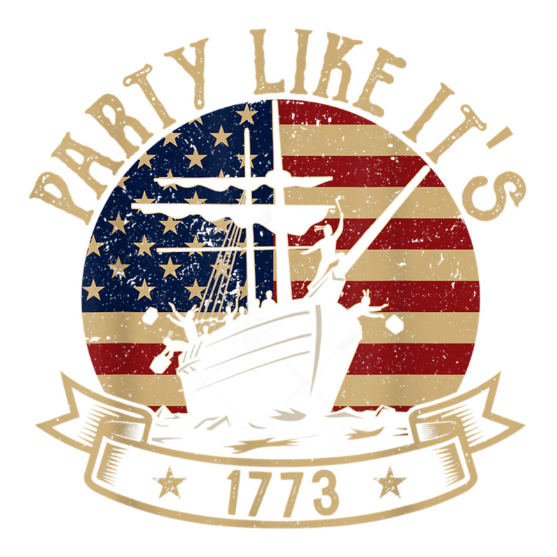 Party Like It's 1773 Funny Us History Boston Tea Vintage Sticker | Artistshot