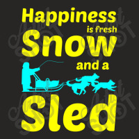 Husky Sledding Sled Dog Racing Alaskan Racer Dad Ladies Fitted T-shirt | Artistshot