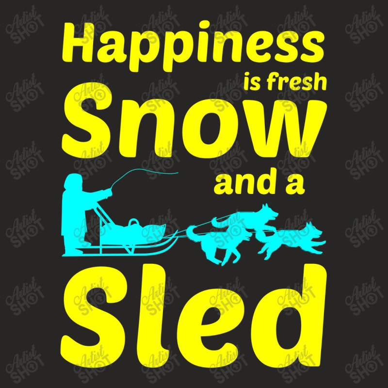 Husky Sledding Sled Dog Racing Alaskan Racer Dad Ladies Fitted T-shirt | Artistshot