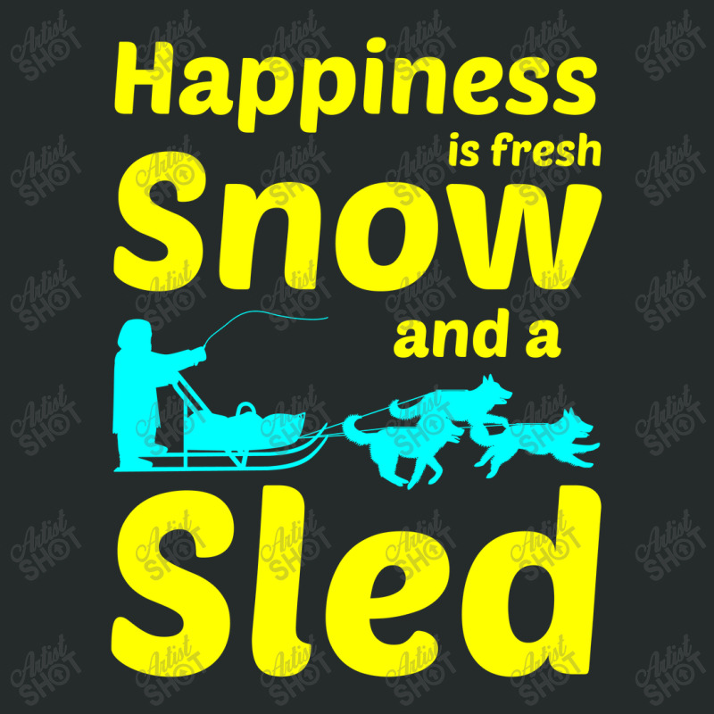 Husky Sledding Sled Dog Racing Alaskan Racer Dad Women's Triblend Scoop T-shirt | Artistshot