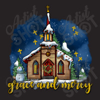 Christmas Church And Snow Grace And Mercy Vintage Cap | Artistshot