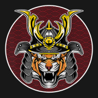 Tiger Samurai Helmet Funny Japanese Warrior Design Flannel Shirt | Artistshot