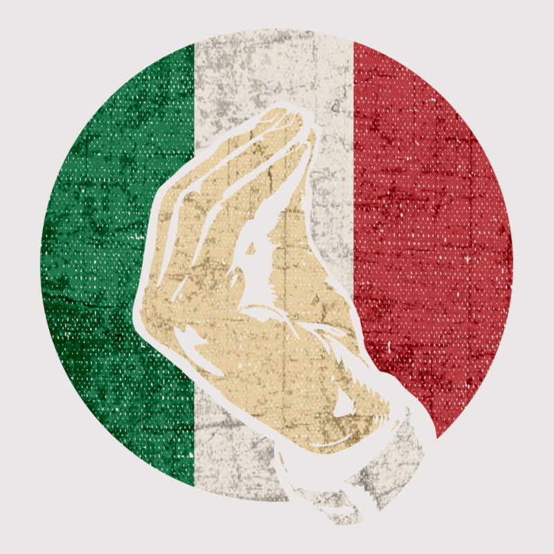 Italian Hand Gesture Sing Language Funny Italy Flag Vintage Pocket T-Shirt by calceabbane2 | Artistshot