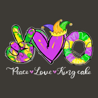 Peace Love King Cake Funny Mardi Gras Party Carnival 133 Bucket Hat | Artistshot