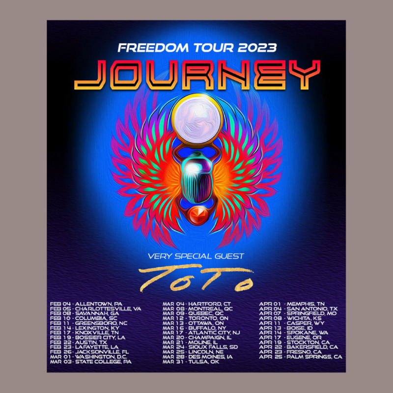 Jrny Freedom Tour 2023 With Locations Ang Dates Vintage T-Shirt by calceabbane2 | Artistshot