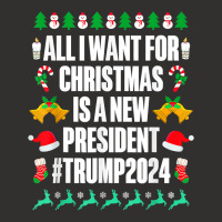 All I Want Is A New President For Christmas Trump 2024 Xmas T Shirt Champion Hoodie | Artistshot