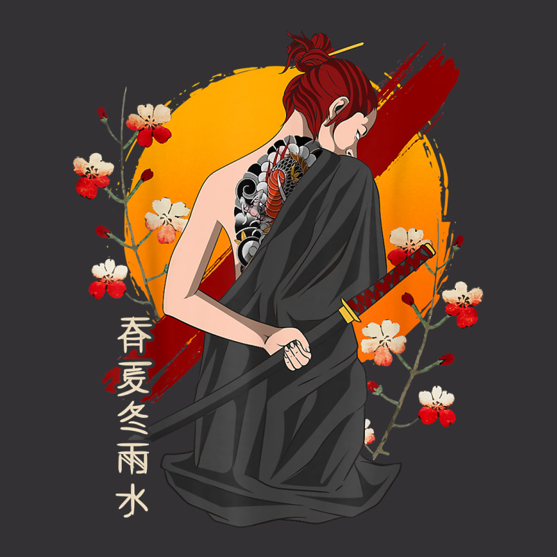 Japanese Samurai Vintage Sakura Cherry Blossom Katana Sword T Shirt Vintage Hoodie And Short Set by kogmor58594 | Artistshot