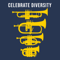 Celebrate Diversity Funny Trumpet Flugelhorn Cornet Pocket Trumpet Gif Men Denim Jacket | Artistshot