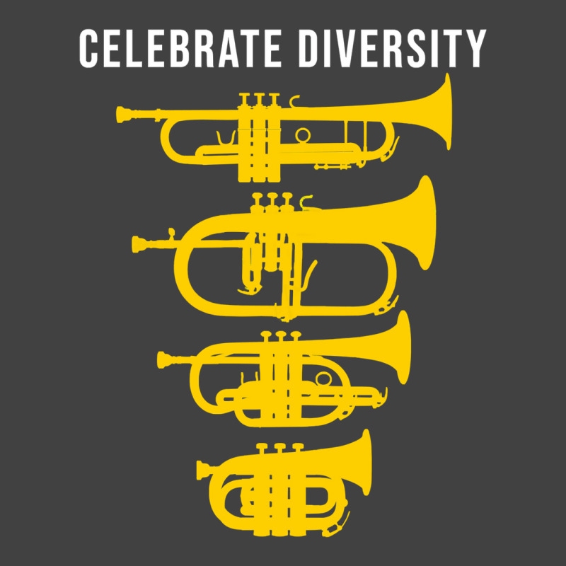 Celebrate Diversity Funny Trumpet Flugelhorn Cornet Pocket Trumpet Gif Vintage T-Shirt by yazidukolopt | Artistshot