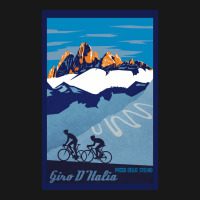 Giro D' Italia Retro  Passo Dello Stelvio Cycling Poster Flannel Shirt | Artistshot