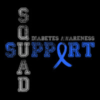 Womens Support Squad Type 1 Diabetes Awareness Ribbon V-neck Adjustable Cap | Artistshot