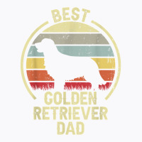 Best Dog Father Dad   Vintage Golden Retriever T Shirt T-shirt | Artistshot