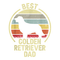 Best Dog Father Dad   Vintage Golden Retriever T Shirt Unisex Hoodie | Artistshot