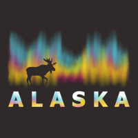 Alaska Reindeer Design With Polar Lights And Moose Pullover Hoodie Racerback Tank | Artistshot