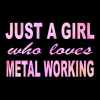 Just A Girl Who Loves Metal Working Gift Adjustable Cap | Artistshot