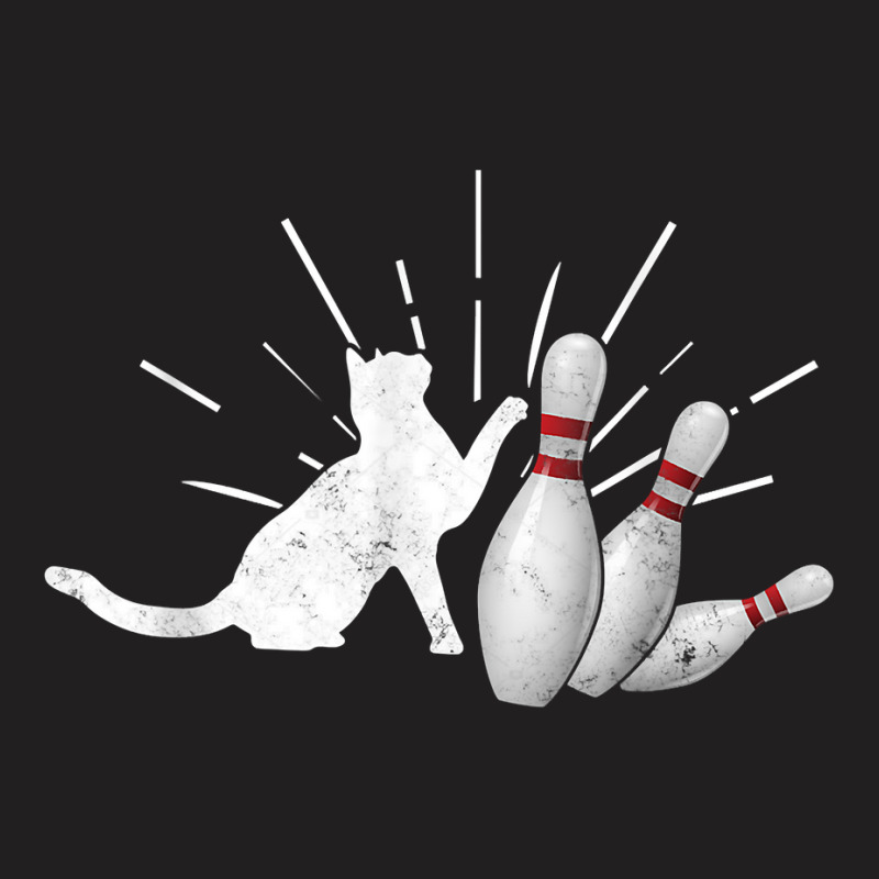 Alley Cat Tipping Pins Funny Bowling T Shirt T-shirt | Artistshot