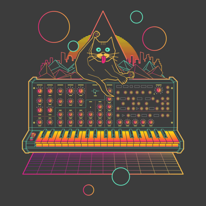 Synthwave Cat On Synthesizer Essential Men's Polo Shirt | Artistshot