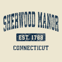 Sherwood Manor Connecticut Ct Vintage Athletic Sports Design Cropped Hoodie | Artistshot