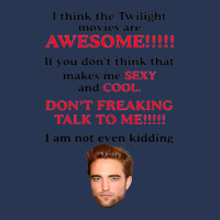 Rob-ert Patt-ins-on I Think The Twilight Movies Are Awesome Men Denim Jacket | Artistshot