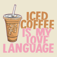 Iced Coffee Is My Love Language Valentine S Day Coffee Lover Cropped Hoodie | Artistshot