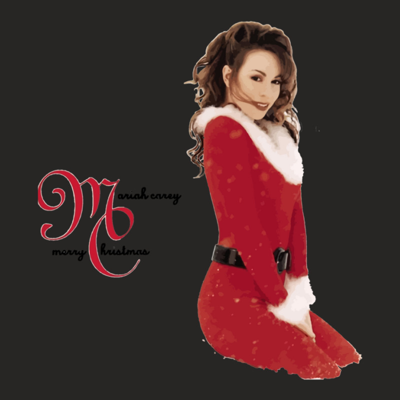 Mans Mariah Carey Merry Christmas 1 Ladies Fitted T-Shirt by MeganCangelosi | Artistshot