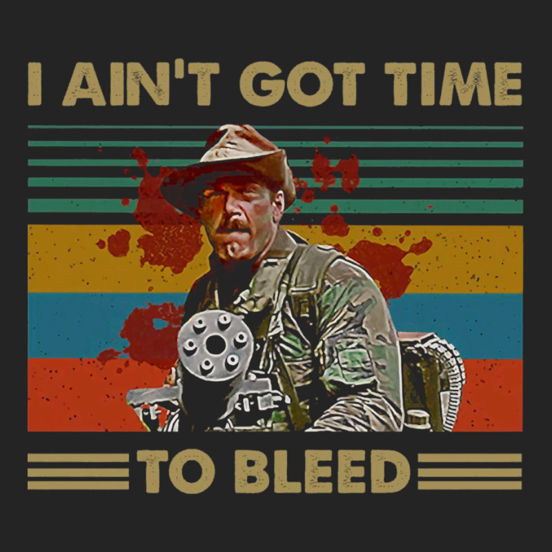 I Aint Got Time To Bleed Vintage Predator Lovers Movie Essential 3/4 Sleeve Shirt by nianaraegana | Artistshot