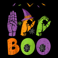 Boo Hands American Sign Language Pride Asl Halloween Raglan Baseball T Legging | Artistshot