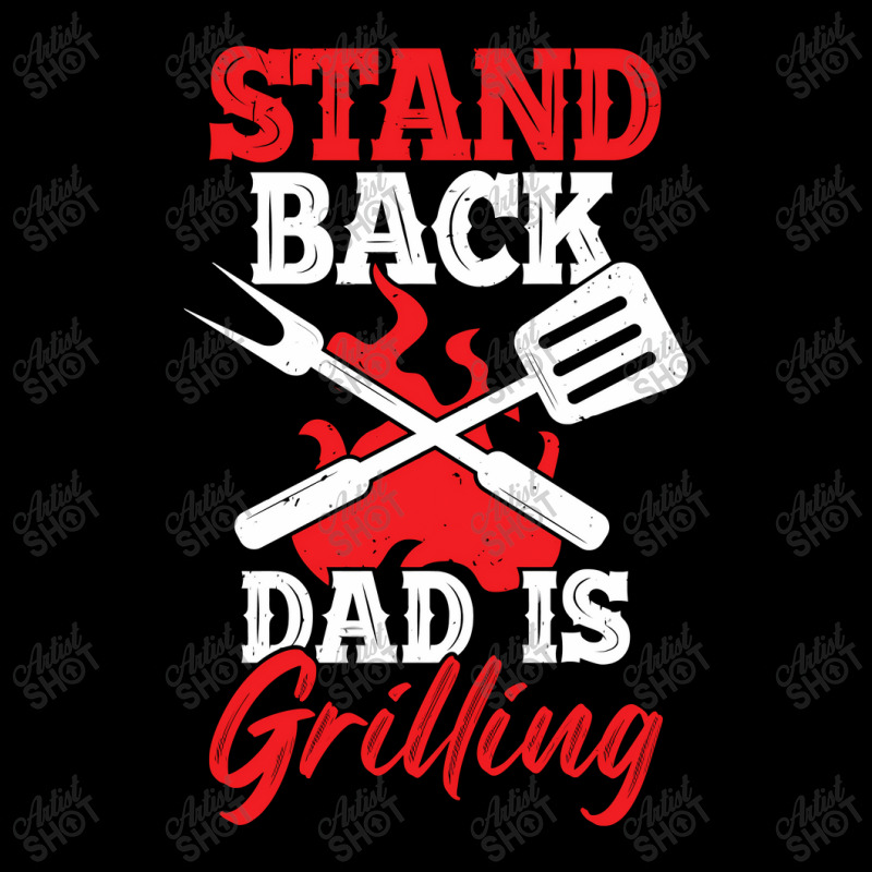 Stand Back Dad Is Grilling Cropped Hoodie by CristenSilveri | Artistshot