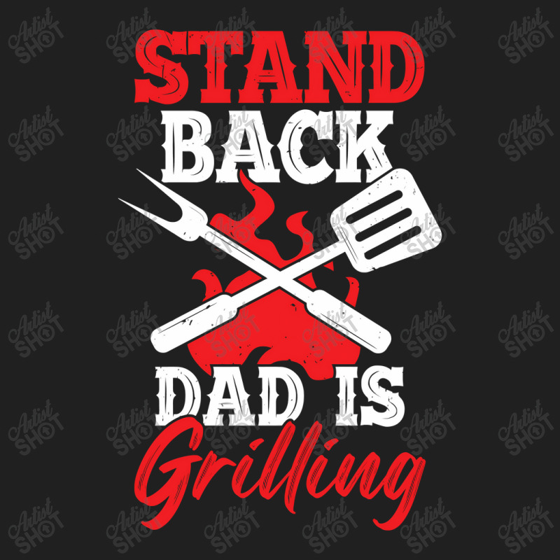 Stand Back Dad Is Grilling Ladies Polo Shirt by CristenSilveri | Artistshot