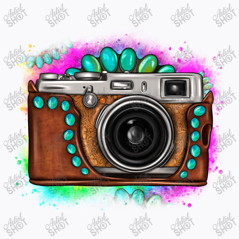 Tie Dye Gemstone Vintage Camera T-shirt | Artistshot