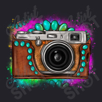 Tie Dye Gemstone Vintage Camera Unisex Sherpa-lined Denim Jacket | Artistshot