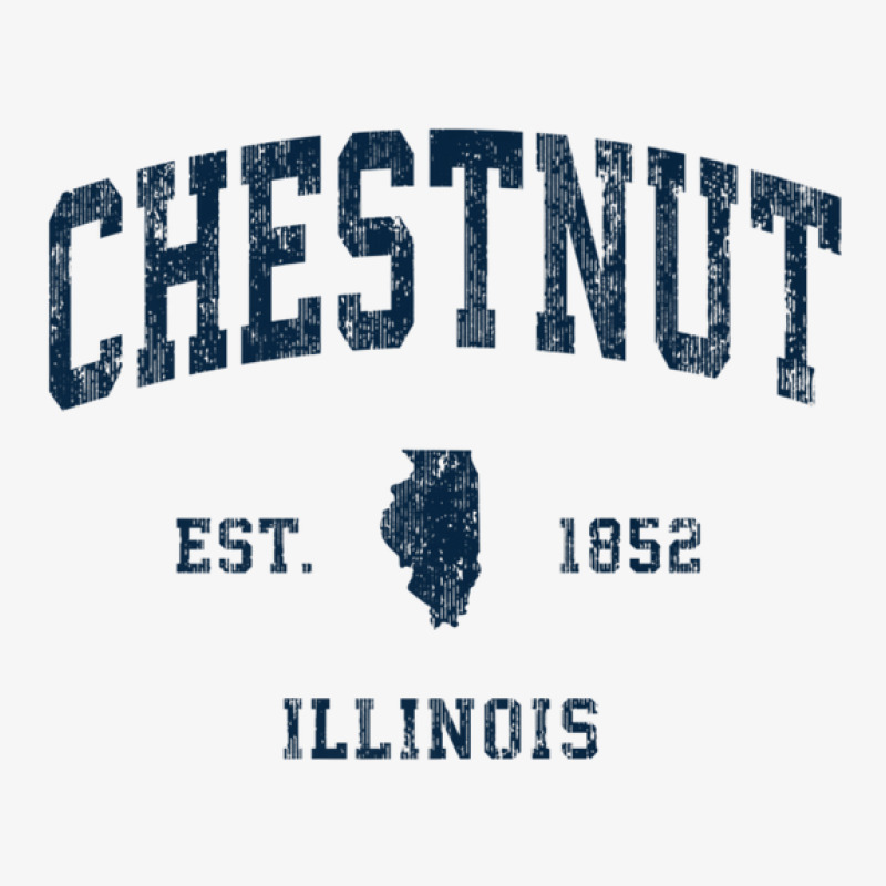 Chestnut Illinois Il Vintage Athletic Navy Sports Design Ladies Fitted T-Shirt by legatgzlezy | Artistshot