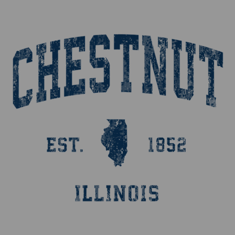 Chestnut Illinois Il Vintage Athletic Navy Sports Design Women's V-Neck T-Shirt by legatgzlezy | Artistshot