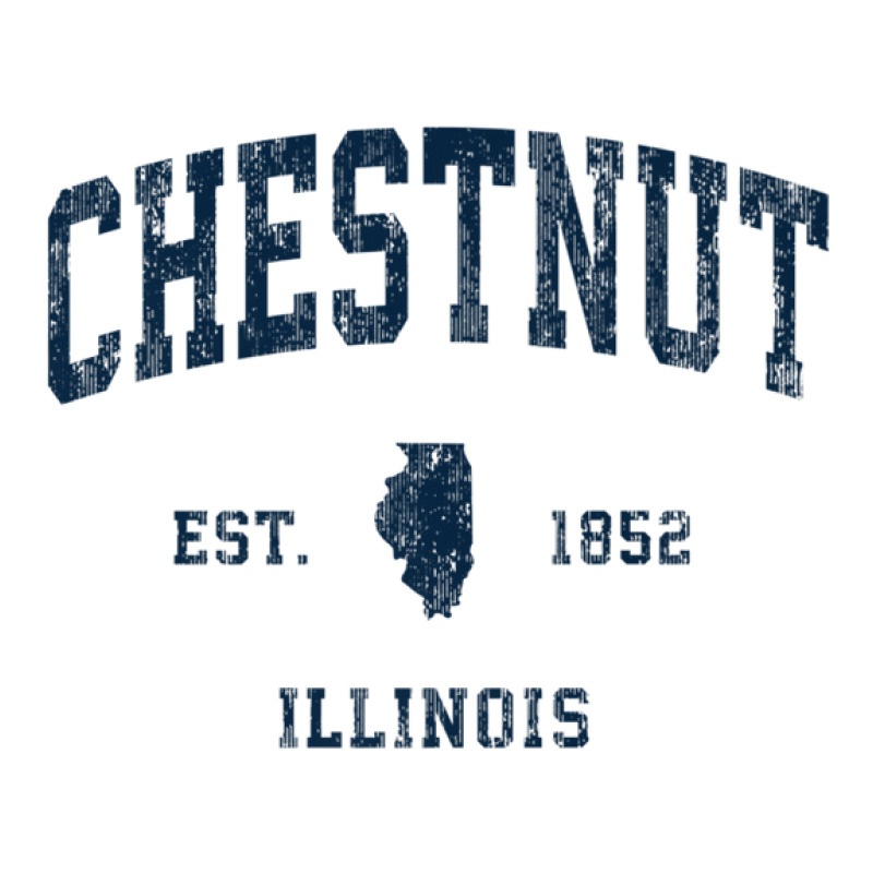 Chestnut Illinois Il Vintage Athletic Navy Sports Design Maternity Scoop Neck T-shirt by legatgzlezy | Artistshot