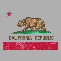 California Republic State Flag Distressed Vintage Ladies Fitted T-shirt | Artistshot