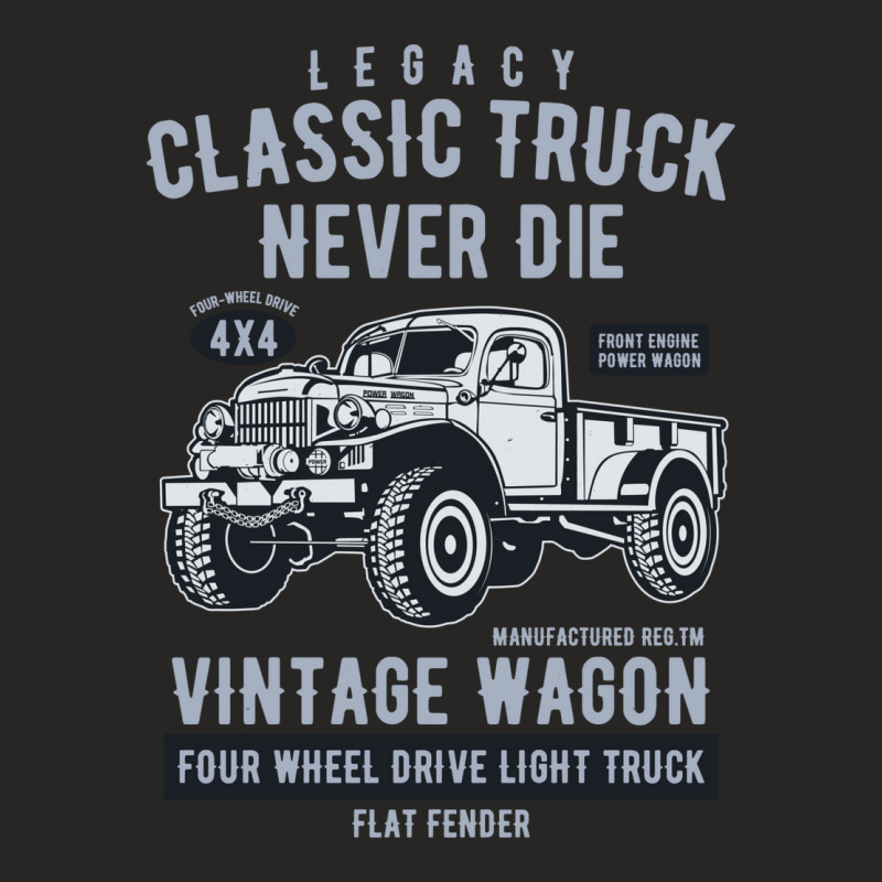 Military Vintage 4x4 Legacy Wagon Truck Gift Ladies Fitted T-Shirt by kaseemsaiga3 | Artistshot