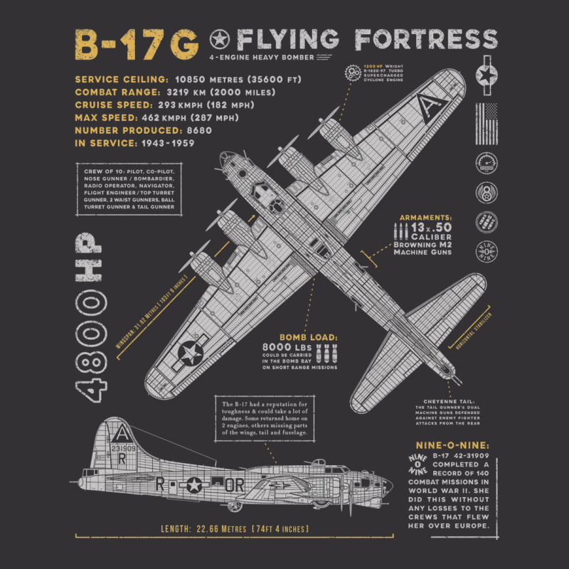 B17 Flying Fortress Vintage Hoodie And Short Set | Artistshot