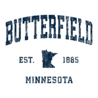 Butterfield Minnesota Mn Vintage Athletic Navy Sports Design V-neck Tee | Artistshot