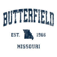 Butterfield Missouri Mo Vintage Athletic Navy Sports Design Zipper Hoodie | Artistshot