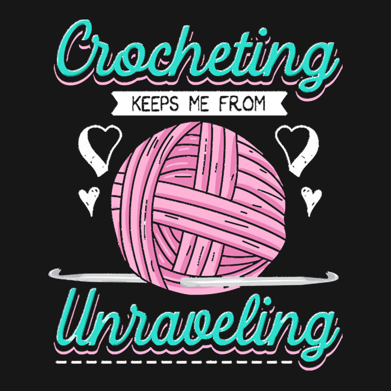 Dressmaker T  Shirt Crocheting Keeps Me From Unravelling T  Shirt Medium-length Apron | Artistshot