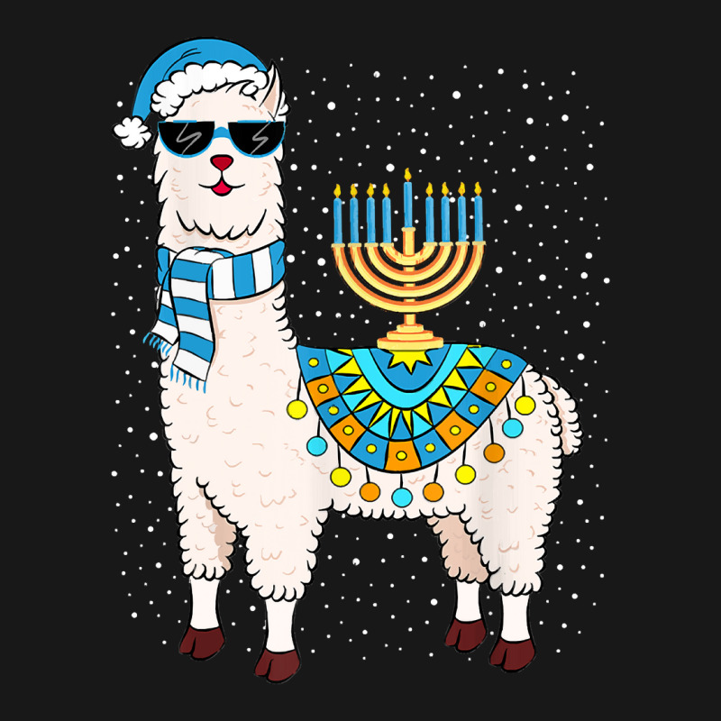 Llama With Jewish Hanukkah Chanukah Menorah Flannel Shirt | Artistshot