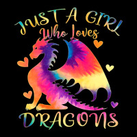 Just A Girl Who Loves Dragons Color Tie Dye Dragon Rainbow 5 Cropped Sweater | Artistshot