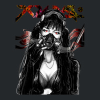 Japanese Cyberpunk Gas Mask Vaporwave Urban Futurist Style Girl Crewneck Sweatshirt | Artistshot